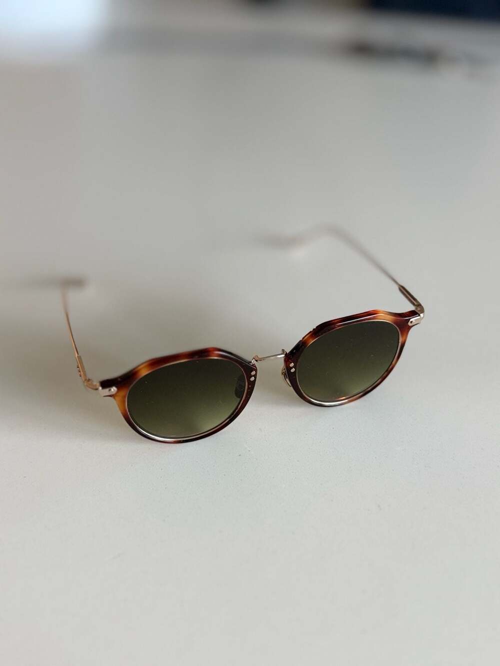Taylor Morris Castle Tortoiseshell Sunglasses Green Gradient(READ)